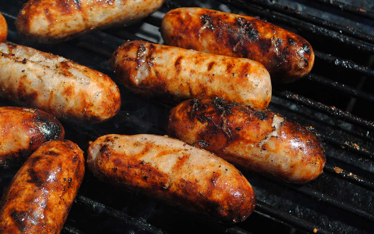 Finest quality locally-produced meaty sausages